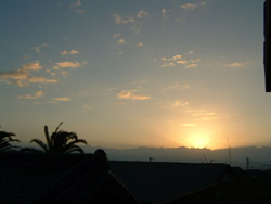 千倉館からの日の出